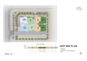 Ardor-Residence-Site-Plan-5th-Floor-unit-mix-plan